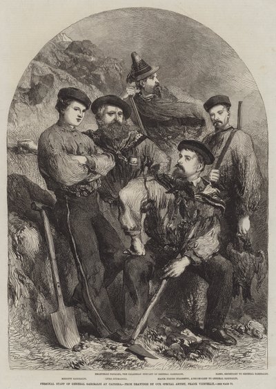 Personal Staff of General Garibaldi at Caprera by Frank Vizetelly